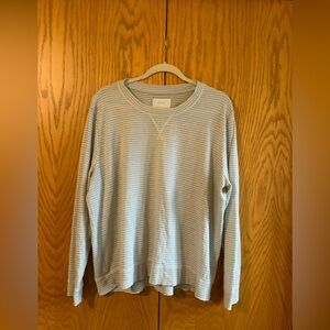 Lucky Brand Stripe Crew Neck Sweater